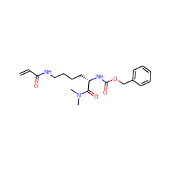 C=CC(=O)NCCCC[C@H](NC(=O)OCc1ccccc1)C(=O)N(C)C ZINC000095562184