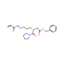 C=CC(=O)NCCCC[C@H](NC(=O)OCc1ccccc1)C(=O)N1CCCC1 ZINC000095560589