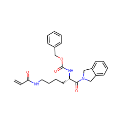 C=CC(=O)NCCCC[C@H](NC(=O)OCc1ccccc1)C(=O)N1Cc2ccccc2C1 ZINC000095563122