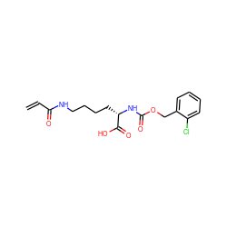 C=CC(=O)NCCCC[C@H](NC(=O)OCc1ccccc1Cl)C(=O)O ZINC000095558670