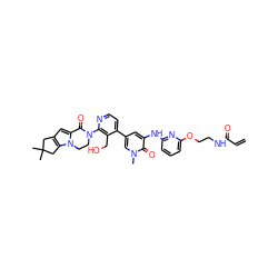 C=CC(=O)NCCOc1cccc(Nc2cc(-c3ccnc(N4CCn5c(cc6c5CC(C)(C)C6)C4=O)c3CO)cn(C)c2=O)n1 ZINC001772608378