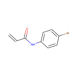 C=CC(=O)Nc1ccc(Br)cc1 ZINC000000454029