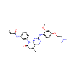 C=CC(=O)Nc1cccc(-n2c(=O)cc(C)c3cnc(Nc4ccc(OCCN(C)C)cc4OC)nc32)c1 ZINC000221258890