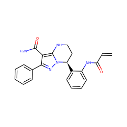 C=CC(=O)Nc1ccccc1[C@@H]1CCNc2c(C(N)=O)c(-c3ccccc3)nn21 ZINC001772636054