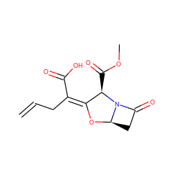 C=CC/C(C(=O)O)=C1\O[C@@H]2CC(=O)N2[C@@H]1C(=O)OC ZINC000198437742