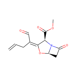 C=CC/C(C=O)=C1\O[C@@H]2CC(=O)N2[C@@H]1C(=O)OC ZINC000222277411