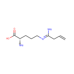 C=CC/C(N)=N/CCC[C@H](N)C(=O)O ZINC000002047715