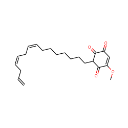 C=CC/C=C\C/C=C\CCCCCCCC1C(=O)C(=O)C=C(OC)C1=O ZINC000044387696