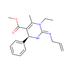 C=CC/N=C1\N[C@@H](c2ccccc2)C(C(=O)OC)=C(C)N1CC ZINC000015937418