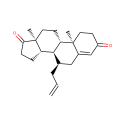 C=CC[C@@H]1CC2=CC(=O)CC[C@]2(C)[C@H]2CC[C@]3(C)C(=O)CC[C@H]3[C@@H]21 ZINC000003931535