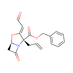 C=CC[C@]1(C(=O)OCc2ccccc2)/C(=C/C=O)O[C@@H]2CC(=O)N21 ZINC000222282779