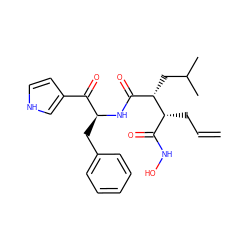 C=CC[C@H](C(=O)NO)[C@@H](CC(C)C)C(=O)N[C@@H](Cc1ccccc1)C(=O)c1cc[nH]c1 ZINC000026973850