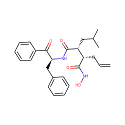 C=CC[C@H](C(=O)NO)[C@@H](CC(C)C)C(=O)N[C@@H](Cc1ccccc1)C(=O)c1ccccc1 ZINC000003821596