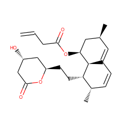 C=CCC(=O)O[C@H]1C[C@@H](C)C=C2C=C[C@H](C)[C@H](CC[C@@H]3C[C@@H](O)CC(=O)O3)[C@H]21 ZINC000013823444