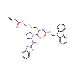 C=CCC(=O)OCCCC[C@H](NC(=O)OCC1c2ccccc2-c2ccccc21)C(=O)N1CCC[C@H]1C(=O)c1nc2ccccc2[nH]1 ZINC000064548901