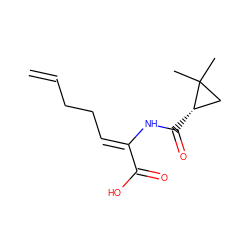 C=CCC/C=C(\NC(=O)[C@H]1CC1(C)C)C(=O)O ZINC000026022143