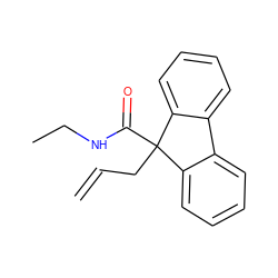 C=CCC1(C(=O)NCC)c2ccccc2-c2ccccc21 ZINC000013488992