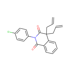 C=CCC1(CC=C)C(=O)N(c2ccc(Cl)cc2)C(=O)c2ccccc21 ZINC000040936562