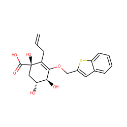 C=CCC1=C(OCc2cc3ccccc3s2)[C@@H](O)[C@H](O)C[C@]1(O)C(=O)O ZINC000072104788