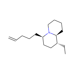 C=CCCC[C@@H]1CC[C@@H](CC)[C@@H]2CCCCN21 ZINC000028952546