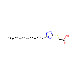 C=CCCCCCCCCc1nc(SCC(=O)O)n[nH]1 ZINC000005830619