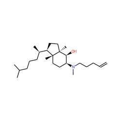 C=CCCCN(C)[C@H]1CC[C@]2(C)[C@@H]([C@H](C)CCCC(C)C)CC[C@@]2(C)[C@H]1O ZINC000095588007