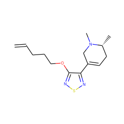 C=CCCCOc1nsnc1C1=CC[C@@H](C)N(C)C1 ZINC000026288032