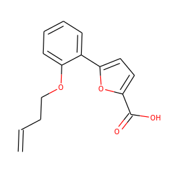 C=CCCOc1ccccc1-c1ccc(C(=O)O)o1 ZINC000028529990