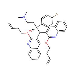 C=CCCOc1nc2ccccc2cc1C(c1cc2ccccc2nc1OCCC=C)[C@@](O)(CCN(C)C)c1ccc(Br)cc1 ZINC000653699600