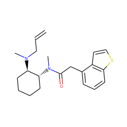 C=CCN(C)[C@@H]1CCCC[C@H]1N(C)C(=O)Cc1cccc2sccc12 ZINC000027988020