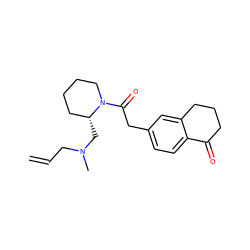 C=CCN(C)C[C@@H]1CCCCN1C(=O)Cc1ccc2c(c1)CCCC2=O ZINC000013738800