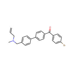 C=CCN(C)Cc1ccc(-c2ccc(C(=O)c3ccc(Br)cc3)cc2)cc1 ZINC000001533388