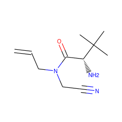 C=CCN(CC#N)C(=O)[C@@H](N)C(C)(C)C ZINC000014948841