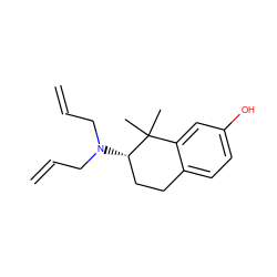 C=CCN(CC=C)[C@H]1CCc2ccc(O)cc2C1(C)C ZINC000013583920