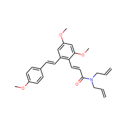 C=CCN(CC=C)C(=O)/C=C/c1c(/C=C/c2ccc(OC)cc2)cc(OC)cc1OC ZINC000095589703