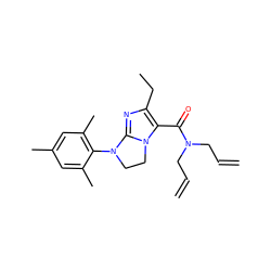 C=CCN(CC=C)C(=O)c1c(CC)nc2n1CCN2c1c(C)cc(C)cc1C ZINC000028332108