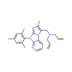 C=CCN(CC=C)Cc1c(C)nc2n(-c3c(C)cc(C)cc3C)c3ncccc3n12 ZINC000028903718