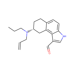 C=CCN(CCC)[C@@H]1CCc2ccc3[nH]cc(C=O)c3c2C1 ZINC000013741753