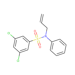 C=CCN(c1ccccc1)S(=O)(=O)c1cc(Cl)cc(Cl)c1 ZINC000057424121