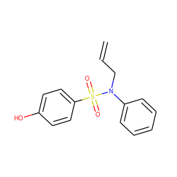 C=CCN(c1ccccc1)S(=O)(=O)c1ccc(O)cc1 ZINC000028570877