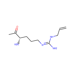 C=CCN/C(N)=N\CCC[C@H](N)C(C)=O ZINC000027300394