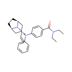 C=CCN1[C@H]2CC[C@@H]1C[C@@H](N(c1ccccc1)c1ccc(C(=O)N(CC)CC)cc1)C2 ZINC000100855447