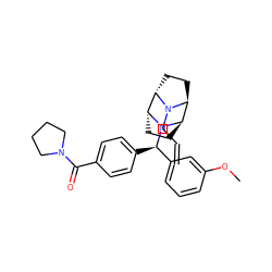 C=CCN1[C@H]2CC[C@H]1[C@H]1CC[C@H]2N1[C@H](c1ccc(C(=O)N2CCCC2)cc1)c1cccc(OC)c1 ZINC000103149563