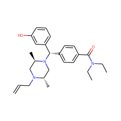 C=CCN1C[C@@H](C)N([C@@H](c2ccc(C(=O)N(CC)CC)cc2)c2cccc(O)c2)C[C@@H]1C ZINC000022026807