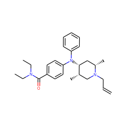 C=CCN1C[C@H](C)[C@H](N(c2ccccc2)c2ccc(C(=O)N(CC)CC)cc2)C[C@@H]1C ZINC000013862286