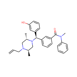 C=CCN1C[C@H](C)N([C@@H](c2cccc(O)c2)c2cccc(C(=O)N(C)c3ccccc3)c2)C[C@H]1C ZINC000022444790