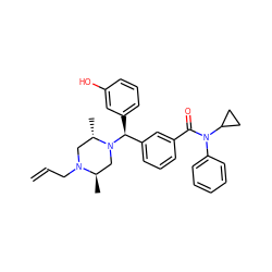 C=CCN1C[C@H](C)N([C@@H](c2cccc(O)c2)c2cccc(C(=O)N(c3ccccc3)C3CC3)c2)C[C@H]1C ZINC000022928117