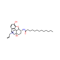 C=CCN1CC[C@]23c4c5ccc(O)c4O[C@H]2[C@H](NC(=O)CCCCCCCCCCCC)CC[C@@]3(O)[C@H]1C5 ZINC000095555679