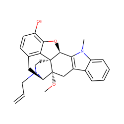 C=CCN1CC[C@]23c4c5ccc(O)c4O[C@H]2c2c(c4ccccc4n2C)C[C@@]3(OC)[C@H]1C5 ZINC000013492430