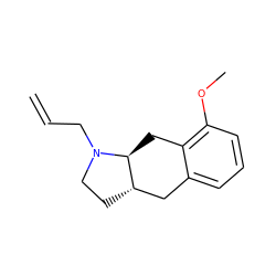 C=CCN1CC[C@H]2Cc3cccc(OC)c3C[C@@H]21 ZINC000013826909